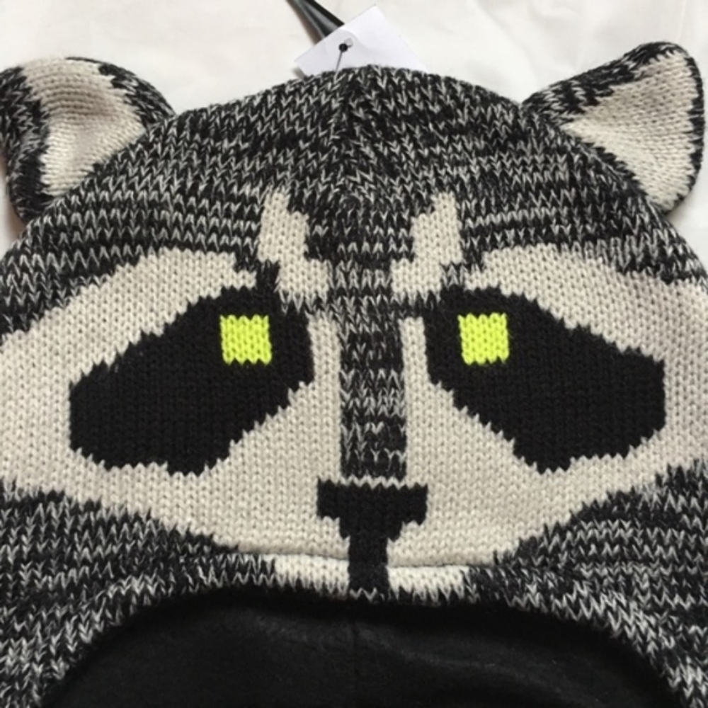 Boys Peruvian Racoon Winter Hat New - Picture 5 of 6
